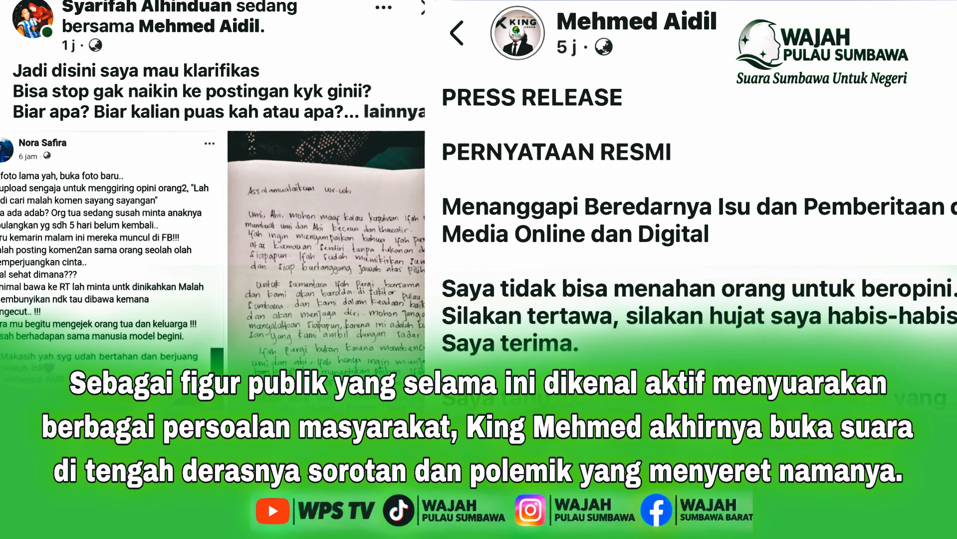 Sikap Tegas King Mehmed dan Syarifah di Tengah Badai Isu Publik