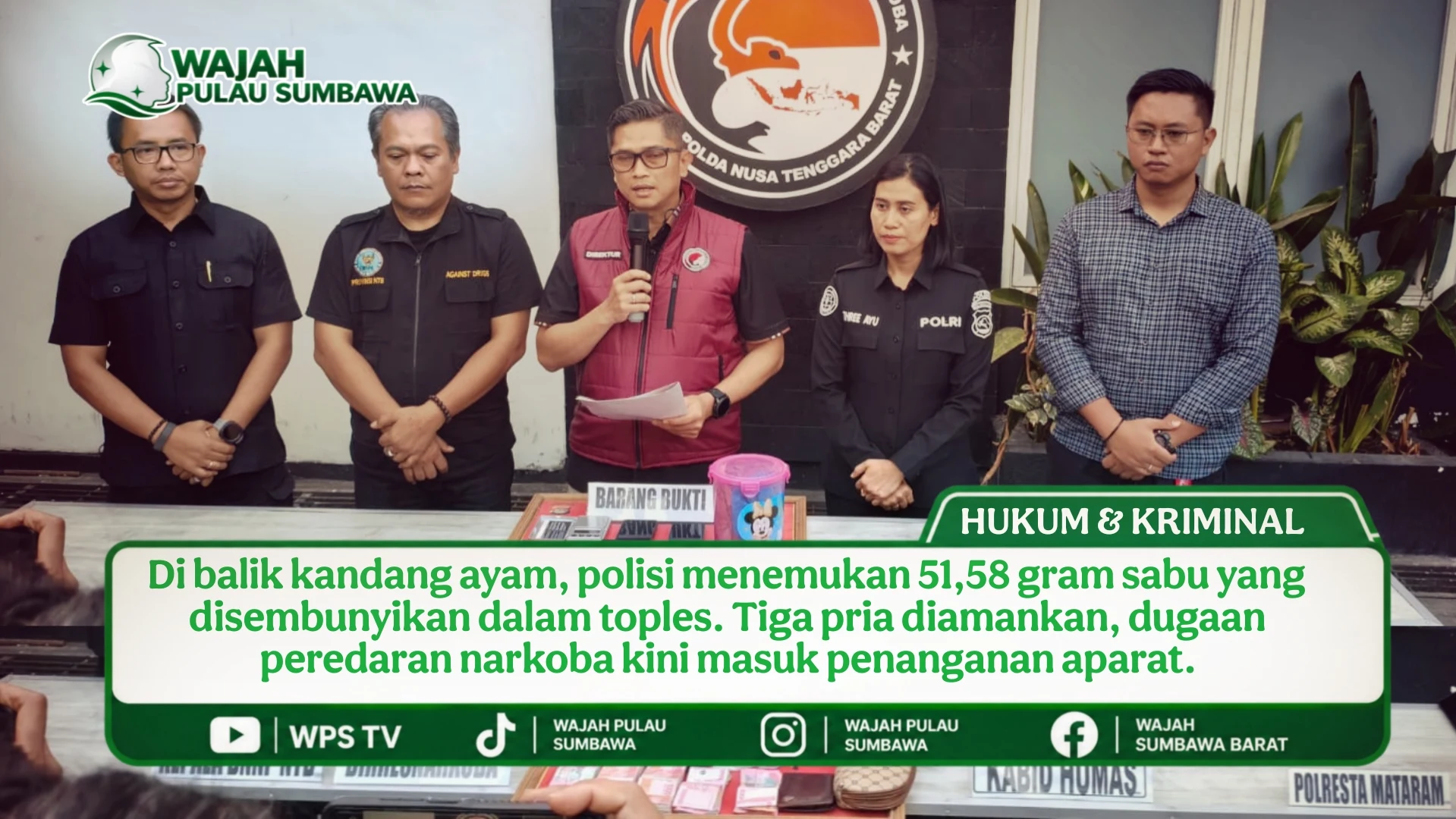 Bersembunyi di Bawah Kandang Ayam, Sabu 51,58 Gram Tak Lolos dari Gerebek Polisi
