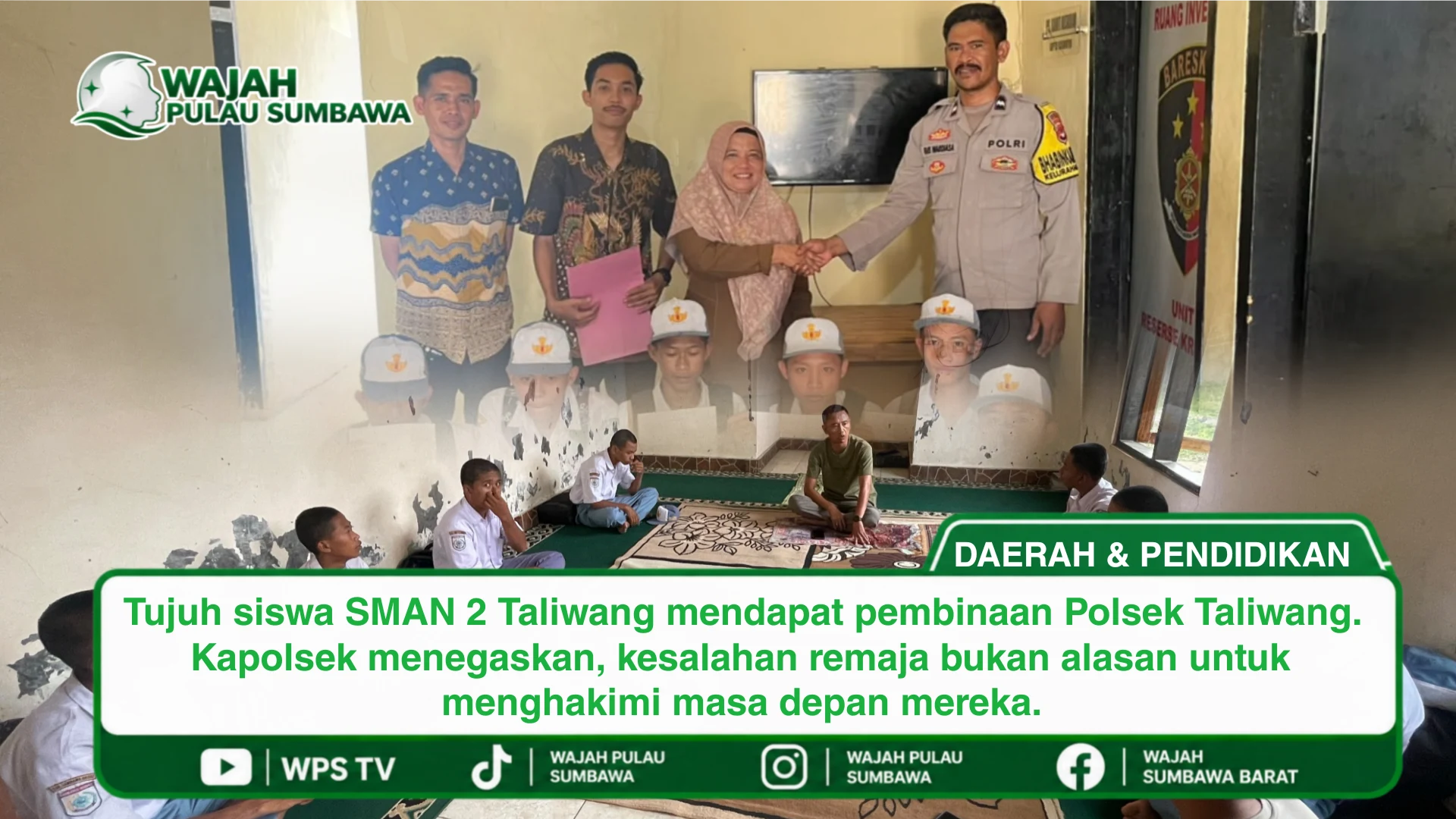 Bukan Menghakimi, Polsek Taliwang Pilih Menuntun: Tujuh Siswa SMAN 2 Masuk Pembinaan