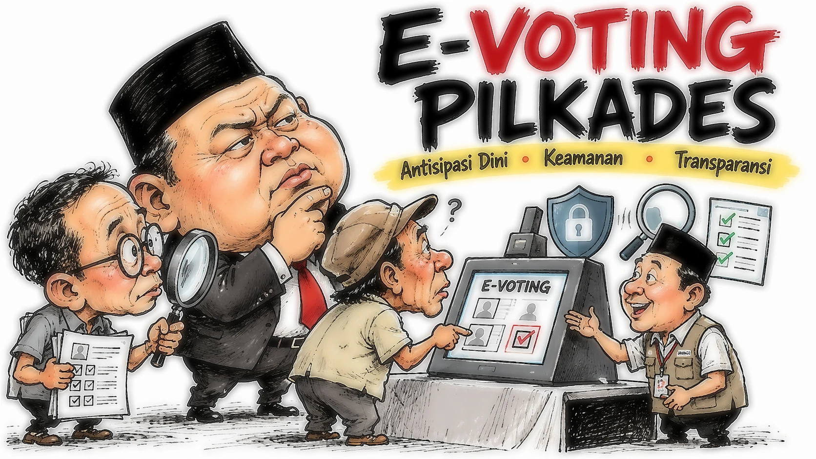 WPS DALAMI KEAMANAN E-VOTING PILKADES KSB, DORONG ANTISIPASI DINI DAN TRANSPARANSI